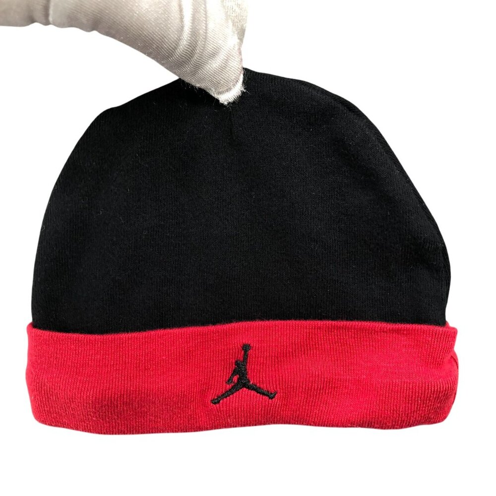 Nike Air Jordan Baby‎ 0-6M Beanie Hat Red Black Jumpman Infant